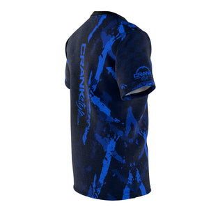 Blue Paint &Checker Pattern MTB Jersey