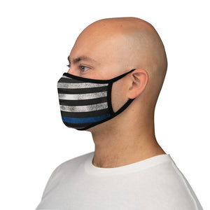 Blueline Fitted Polyester Face Mask