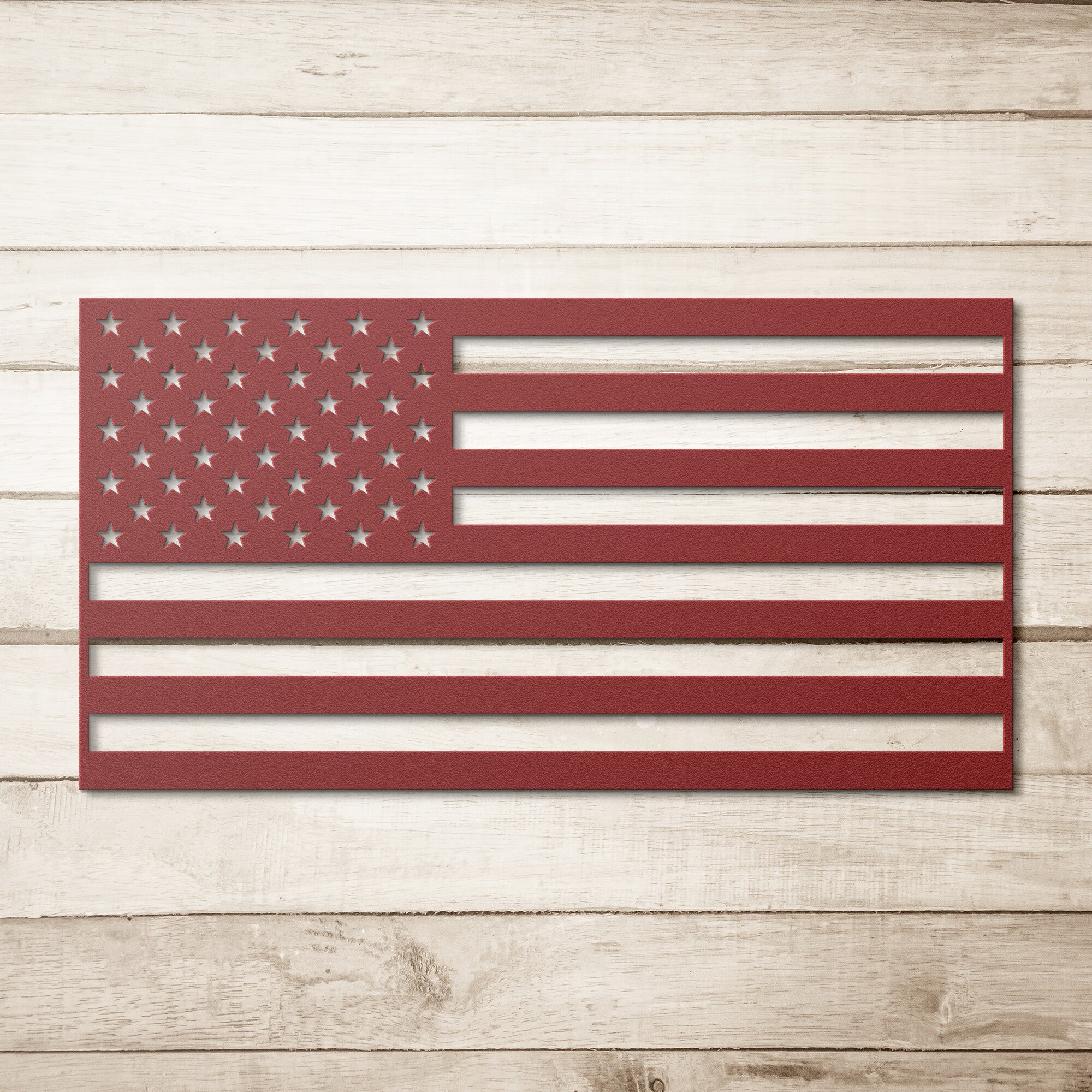 American Flag Powder Coated Metal Sign