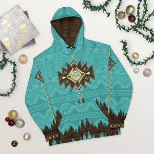 Crank Style's Southwest Aztec style Hoodie. This hoddie is unisex and super comfy inside and out. You will love to hike, mtb or camp in this fleece hoodie. Crank Style gives you the confidence to crank in style. Arizona, Utah, California, New Mexico, Colorado and Nevada will love this style. Great Holiday gif ideas.. 