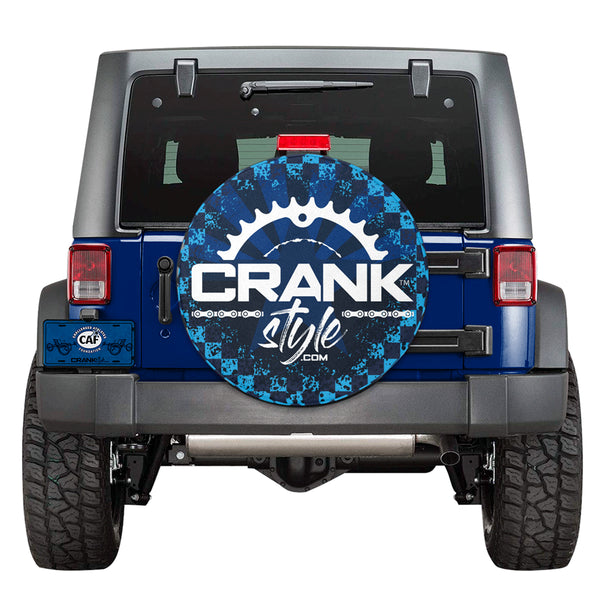 Crank Style Blue Arizona Flad with Checkerboard pattern. Now you can represent your favorite mountain bike company on your Jeep or RV with style. Pull up at the races or off road with this badass crank style logo! Grab yours today!! www.Crankstyle.com