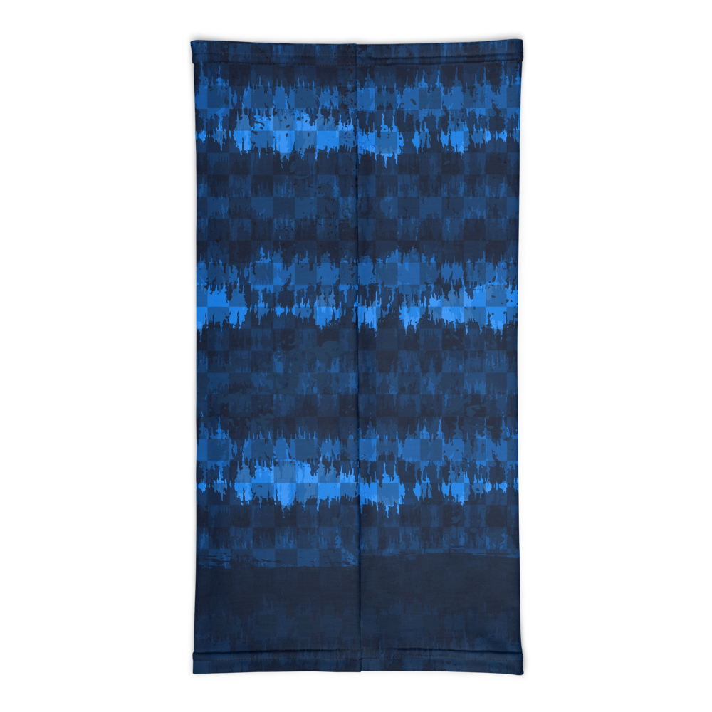 Blue Checker Wave Face Mask / Neck Gaiter