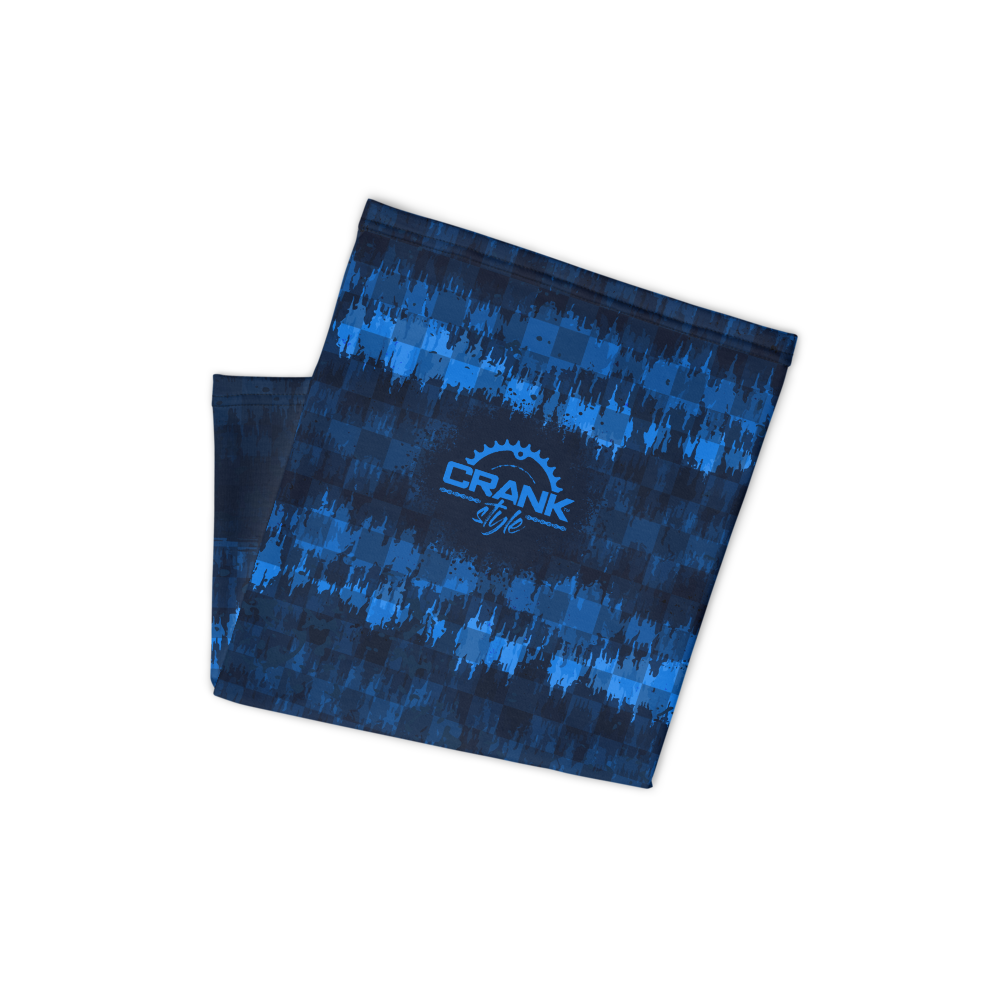 Blue Checker Wave Face Mask / Neck Gaiter
