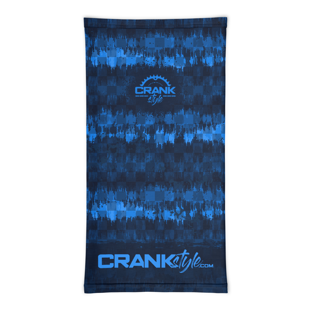 Blue Checker Wave Face Mask / Neck Gaiter
