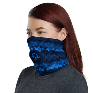 Blue Checker Wave Face Mask / Neck Gaiter