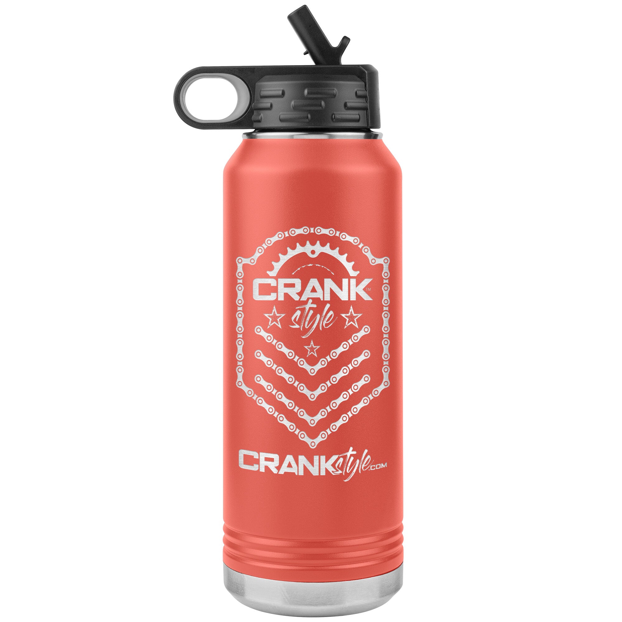 Crank Style Emblem 32oz Water Bottle II