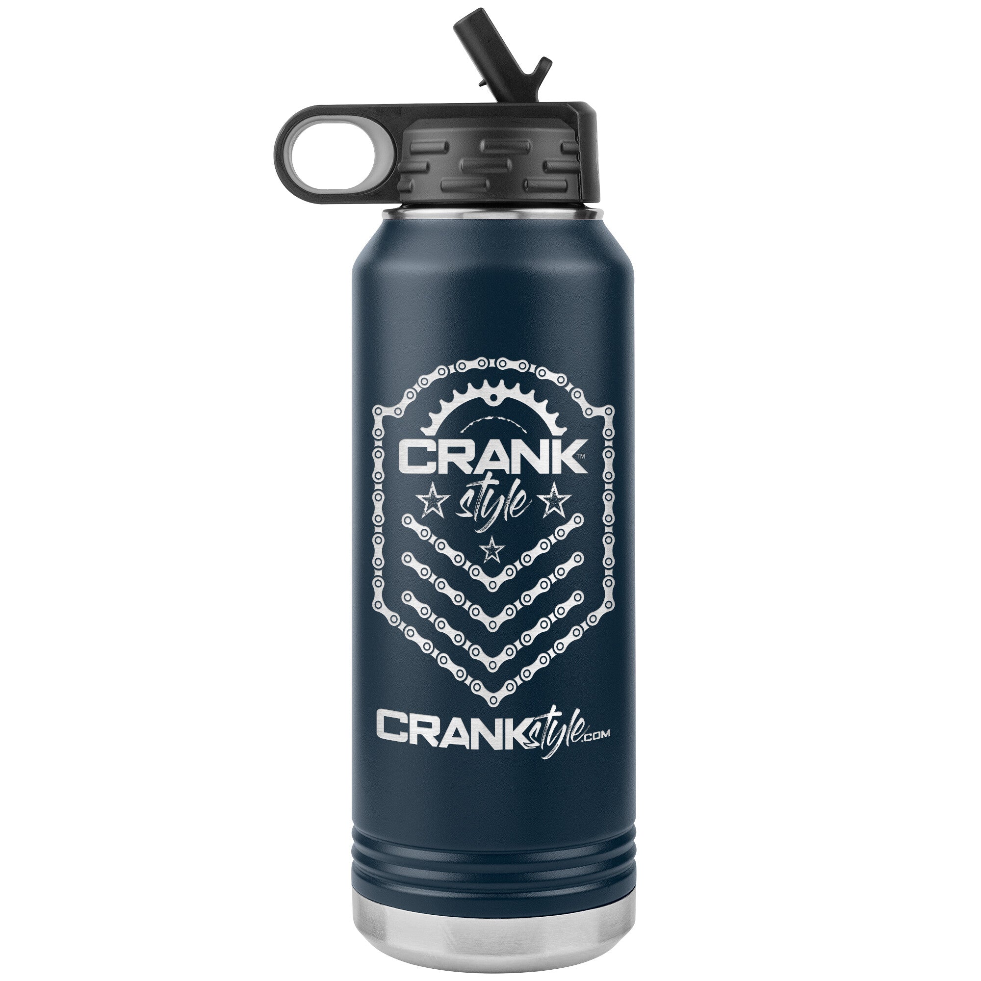 Crank Style Emblem 32oz Water Bottle II