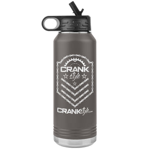 Crank Style Emblem 32oz Water Bottle II