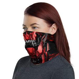 unisex washable and reusable Cyber skull face mask with tenicals coming out of the head. this face mask can be worn for cycling, mountain biking, snowboarding and hiking. Protecting you from the elements in style, crank style. Covid19