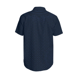 Navy Blue Sashiko MTB Button Shirt