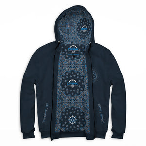 Mama G Paisley Zip Hoodie