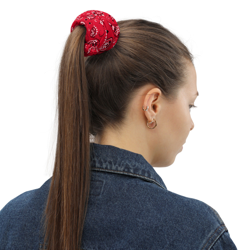 Red Paisley Bandana pattern Neck Gaiter Face Mask