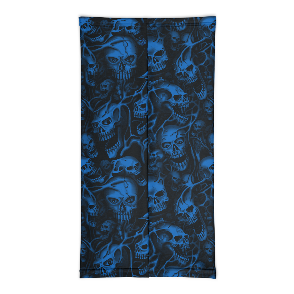 Screaming Skulls Face Mask Neck Gaiter