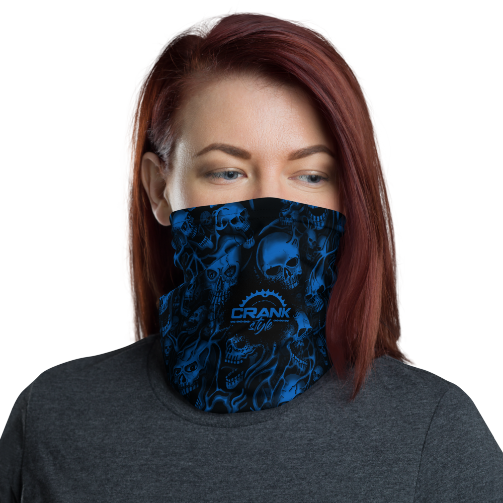 Screaming Skulls Face Mask Neck Gaiter