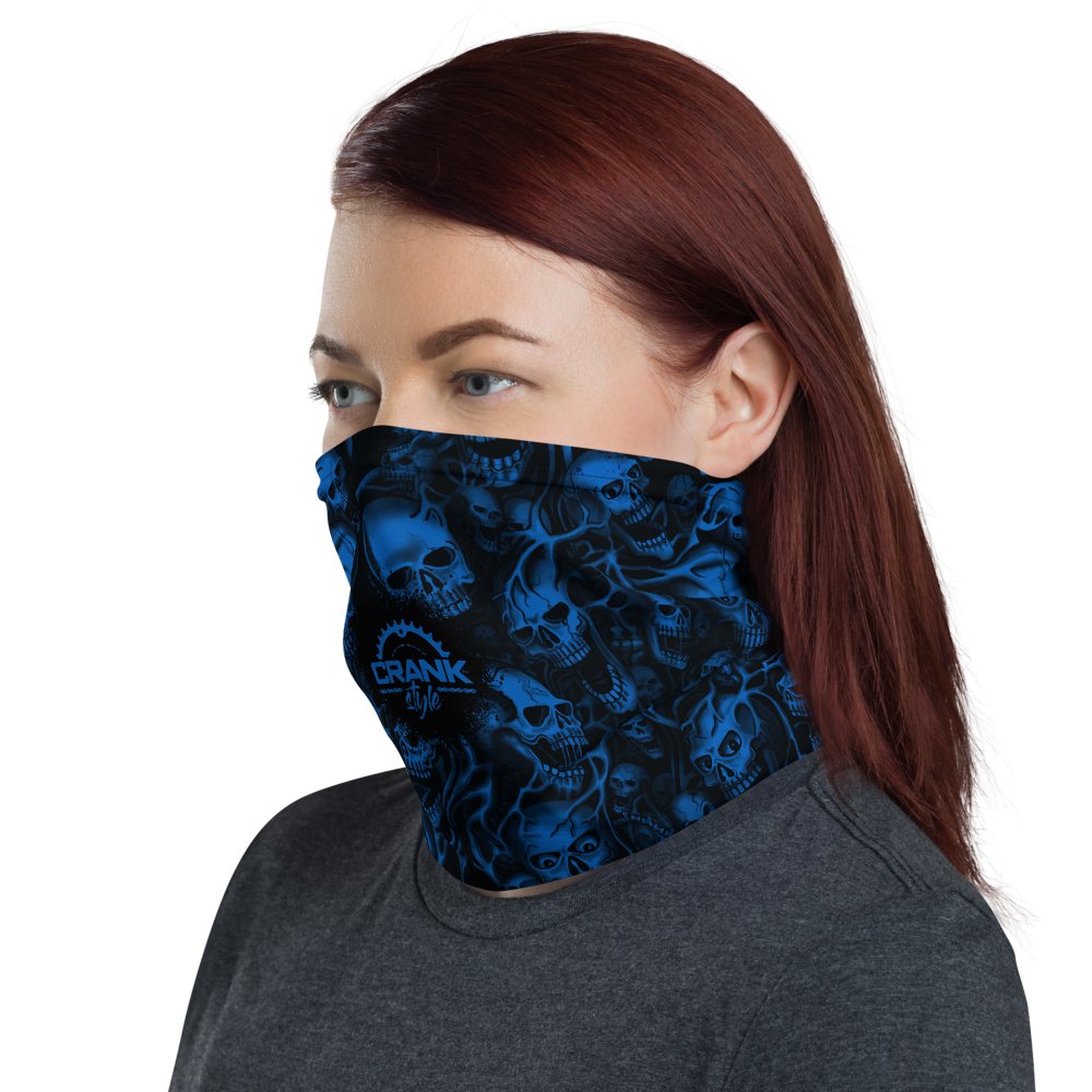 Screaming Skulls Face Mask Neck Gaiter