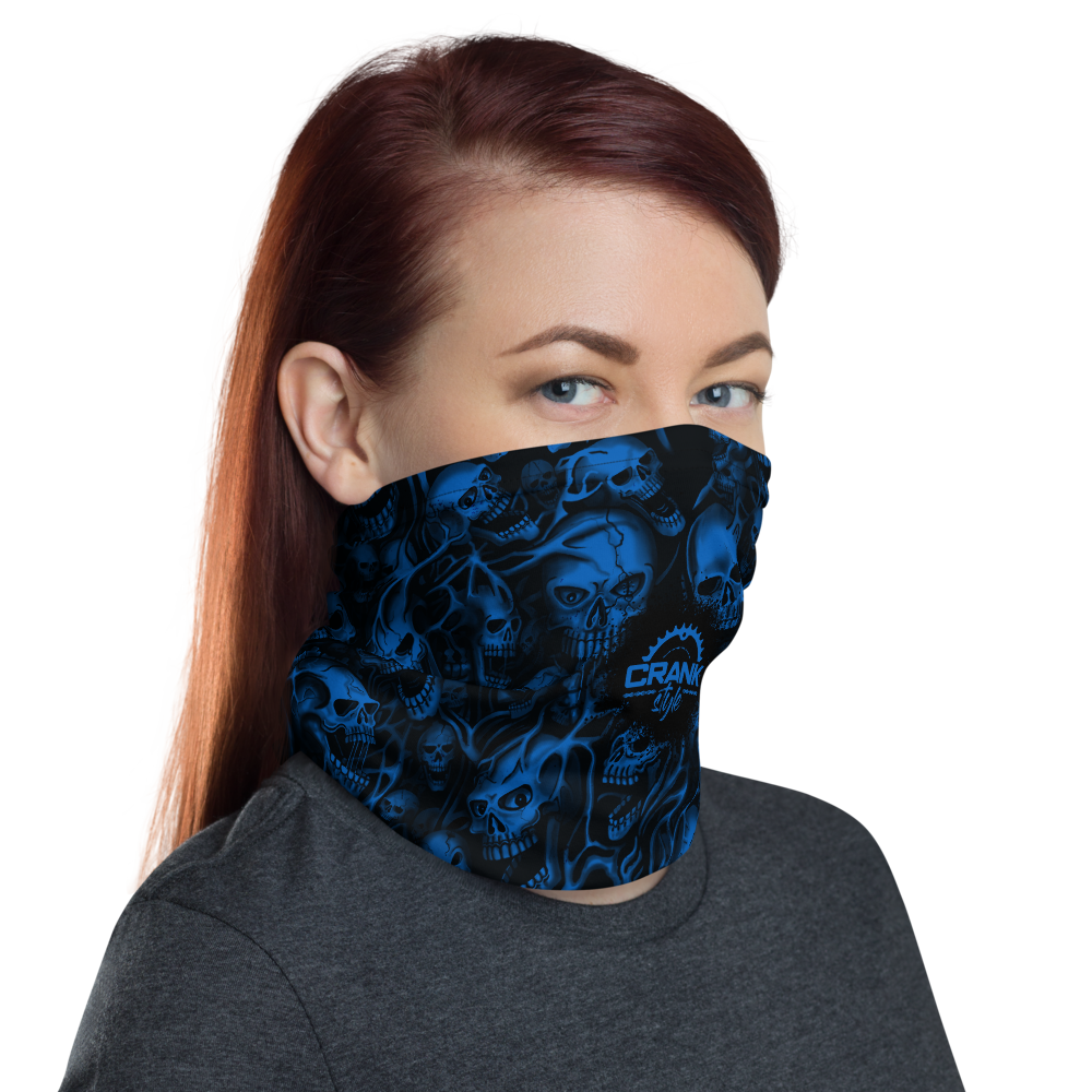 Screaming Skulls Face Mask Neck Gaiter