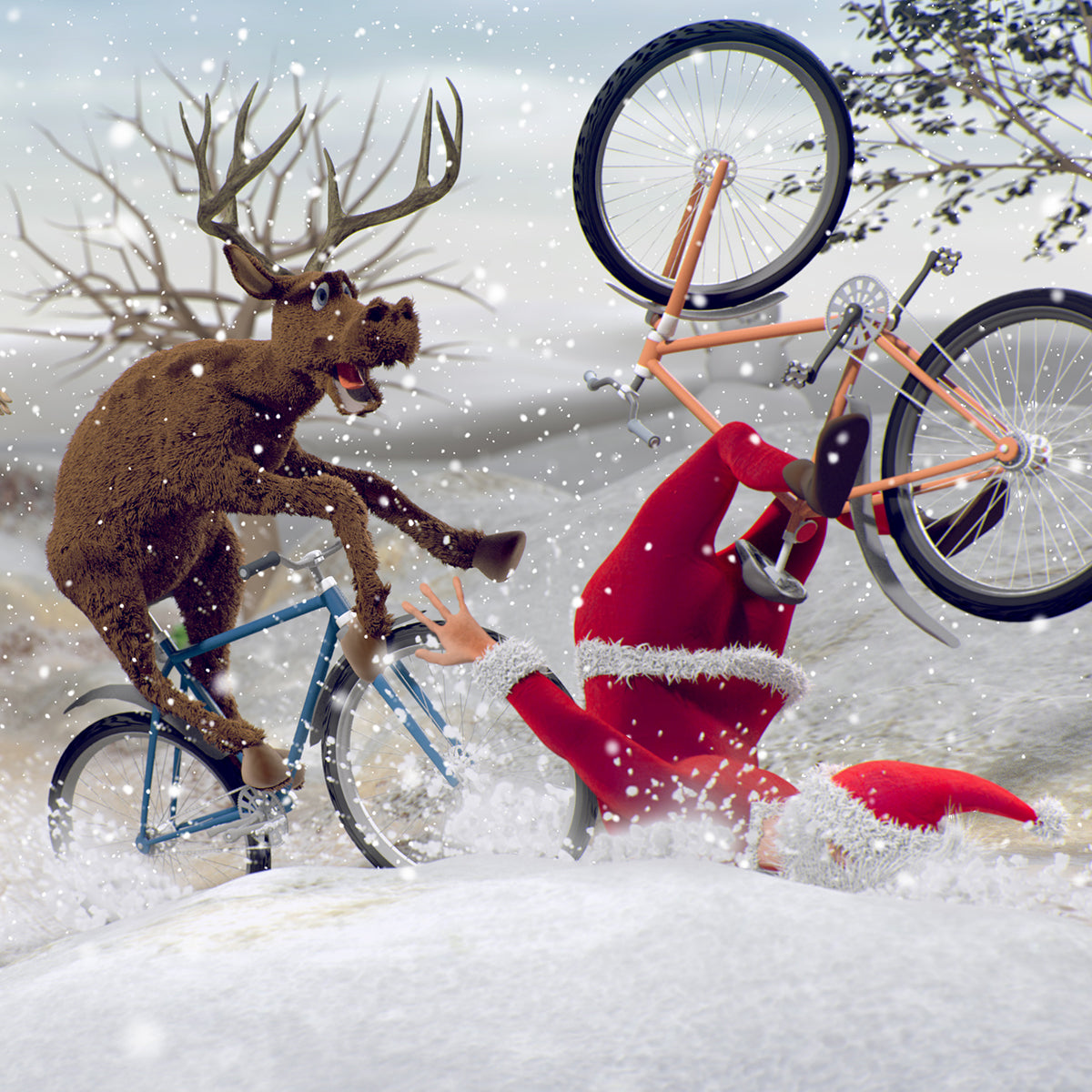 mountainbike weihnachten Funny ugly Christmas Mountain bike Sweatshirt XS