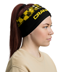 Yellow and Black Checker Face Mask / Neck Gaiter