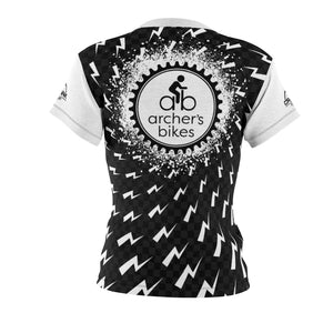 Ladies Archer Bikes Black & White Lighting MTB Jersey