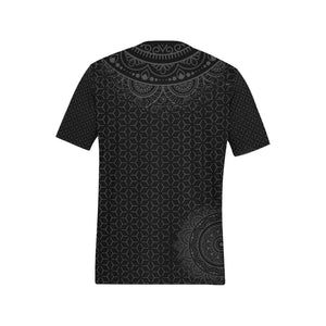 Men's Short Sleeve Black / Grey Sashiko MTB Jersey