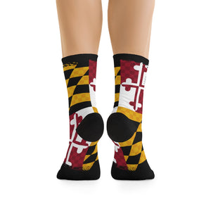 Maryland State Flag 3/4 MTB Socks