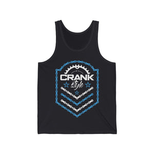Crank Style's Unisex Bike Chain Emblem Jersey Tank