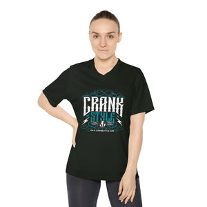 Women's Performance Vintage Crank Style V-Neck T-Shirt