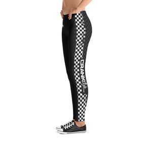 Women's BLK & WHT CHECKER LEGGINGS