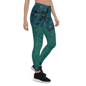 Crank Style's Women's Digital Camo-Checker Leggings