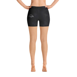 Ladies Black Camo MTB Spandex Shorts