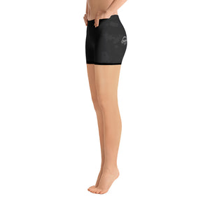 Ladies Black Camo MTB Spandex Shorts