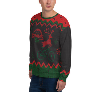 Unisex Funny "ugly" Christmas Mountain Bike Sweatshirt II