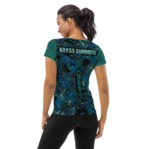 Women's Team Crank Style Kryss Summers Teal Check MTB JERSEY