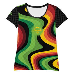 Women's New Microblok Anti-Microbial Rasta Swirl MTB Jersey