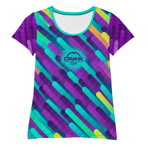 Ladies Abstract Check MicroBlok MTB Jersey