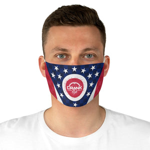 Ohio State Flag Checker Face Mask