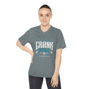 Women's Performance Vintage Crank Style V-Neck T-Shirt