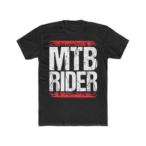 the 1980's RUN DMC style t-shirt design MTB RIDER is a classic design. Now available on Crank Style's website. Couple different color options to check out and match your gear. 