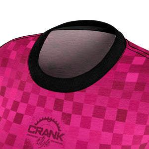 Multi Pink Checker MTB Jersey