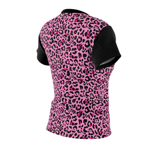 Pink Leopard Print MTB Jersey