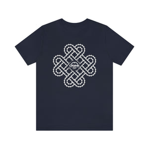 Unisex Irish Celtic Heart Bike Chain Short Sleeve Tee