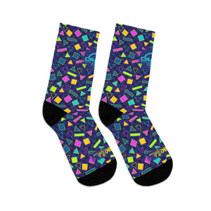 Unisex Retro 80's Socks 3/4 MTB Socks