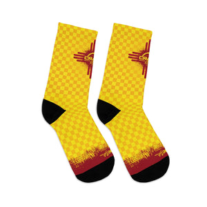 New Mexico Check Flag 3/4 MTB Socks