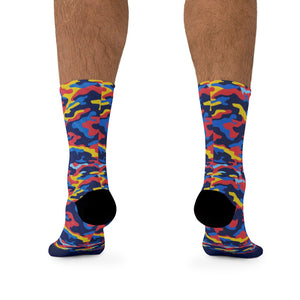 Multi Camo 3/4 MTB Socks