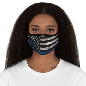 Blueline Fitted Polyester Face Mask