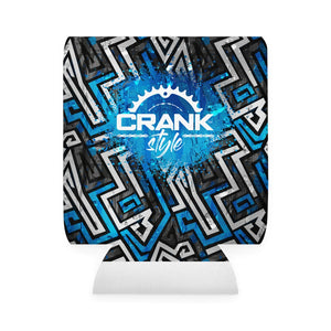 Crank Style's Blue Graffiti beverage Koozie