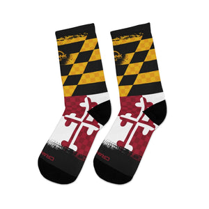 Maryland State Flag 3/4 MTB Socks