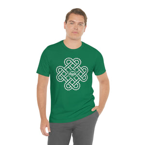 Unisex Irish Celtic Heart Bike Chain Short Sleeve Tee