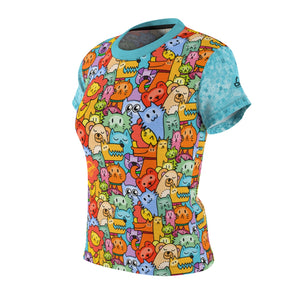 Crank Style's mountain biking Animal Planet womens jersey with colorful animals characters on the front and back and bright blue multi checkered sleeves. This one will definetly turn heads. Available in 4oz and 6 oz microfiber drifit material that wicks moisture away from the skin.