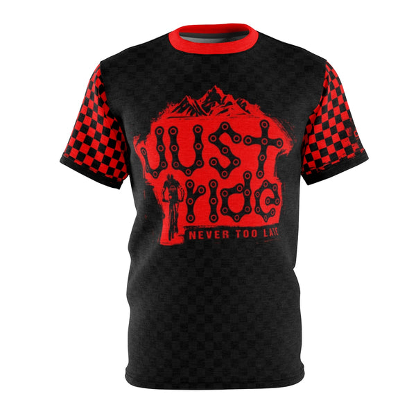 Just Ride MTB Jersey Red/Black Checker